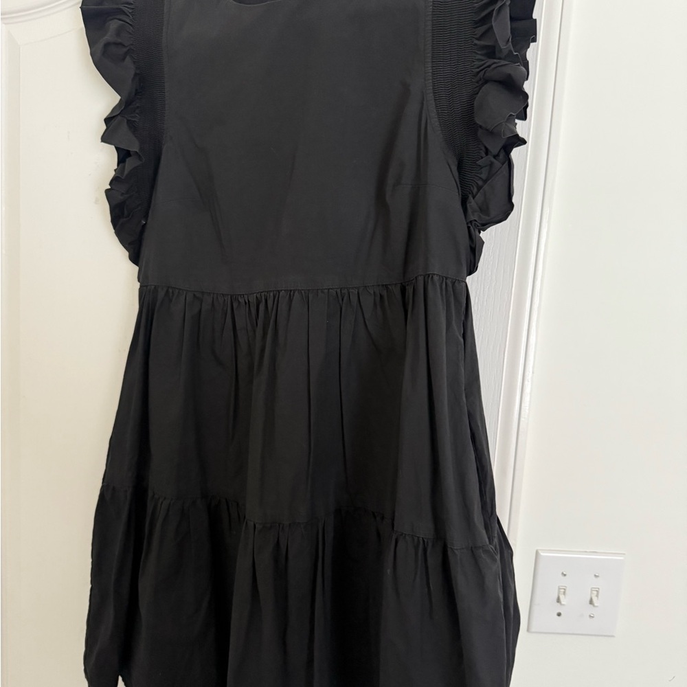 English Factory Black Ruffle Kids Dress